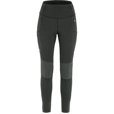 Fjällräven Abisko Värm Trekking Tights XXL - Naiset - Black-Iron Grey - Vaellushousut