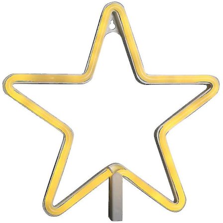 LED Neon Skilte til Vægskilt, USB eller Batteridrevet, 1 Styk, Hvid