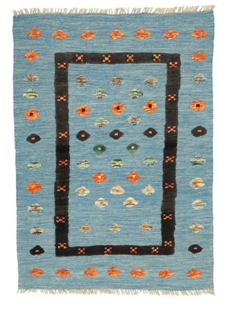 Tecidos À Mão Kilim Nimbaft Tapete 105X150 Lã Pequeno