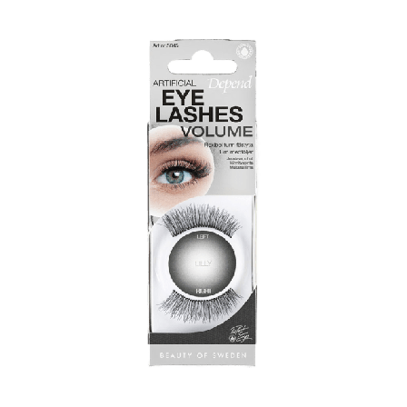 Depend Volume Artificial Eyelashes Lilly Lösögonfransar & färgning Unisex Svart ONESIZE