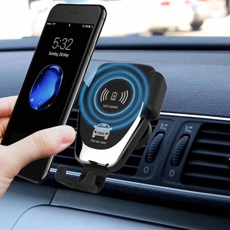Trådlös billaddare, automatiskt klämmande bilfäste 15w/10w/7.5w Snabbladdning Air Vent Biltelefonfäste kompatibel med Iphone 13/13 Pro/12 Pro Max/