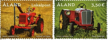 Åland - Veterantraktorer - Postfrisk sæt 2v