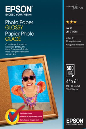 Epson fotopapir - blank - 500 ark - 102 x 152 mm - 200 g/m²