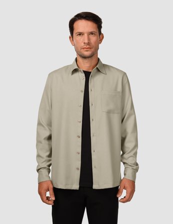 Shaping New Tomorrow - Effortless Shirt - Stone Beige - Herre - Størrelse S