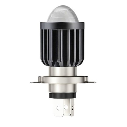 LED H4 -projektori, pieni polttimo, moottoripyörän lisävarusteet, sopii integroiduille kaksivärisille ajovaloille, muokattu