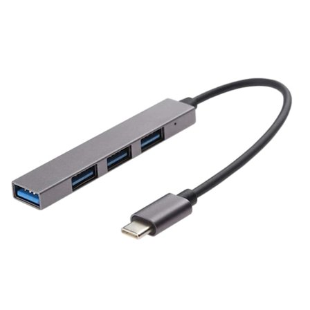 USB-C til USB-A hub med 4x-porte