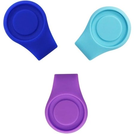 (Pakke med 3) Silikon Golfballmarkør Hattklips Sterk Magnetisk Lukking Flott som Golfgave til Kvinner Menn Golfspiller