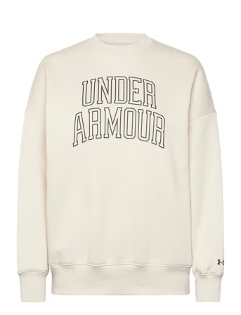 Under Armour Rival Flc Os Varsity Crew - Cream - XXL