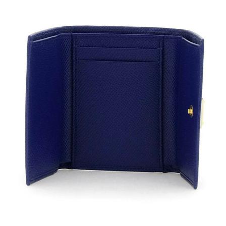 Dolce & Gabbana, French flap wallet Niebieski, Kobieta, Rozmiar: ONE Size