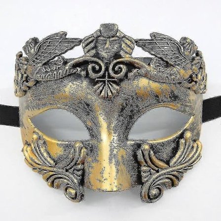 Mask Män Mask Bröllopsbal Mask Mardi Gras Mask Bröllopsbal Mask Burlesk Bal Fest (1 st, Svart+ Guld)