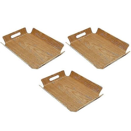 3x Luksus Skrivebord Bord Bambus I Seng Brød Trebrett Frukt Frokost Mat Kake Kaffe Te Serv