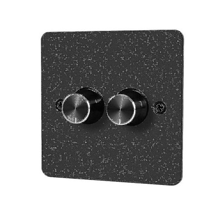 DC 12V-24V LED-himmennin kytkin 2-tie 120W seinäpainike päälle/pois pyörivä ohjaushimmennin