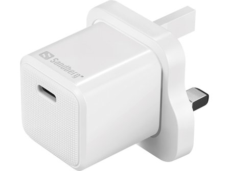 Sandberg USB-C AC 20W Charger UK + Lightning 1M