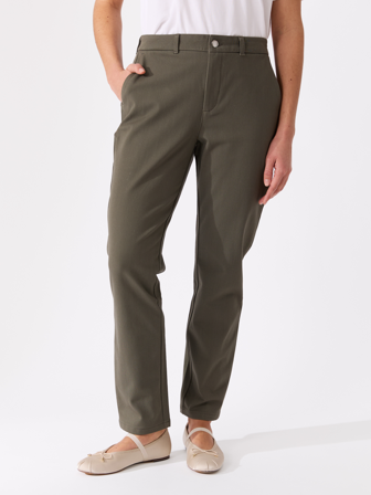 MATCH - Paris chinos - Marie Philippe - Str. 34 - Dame - Bukser & Jeans - Grønn - 52% bomull, 41% viskose, 7% elastan