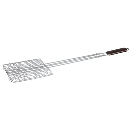 Mustang Grillvender med langt håndtag - Chrome, brown | KitchenOne