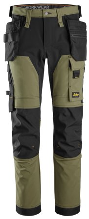 Snickers Workwear 6275-3104 Arbeidsbukse khaki grønn/svart 88, Klær