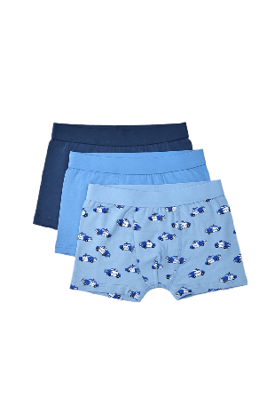 Å KIDS Boxershorts med tryck TEDDY, 3-pack Kalsonger Blå 98/104