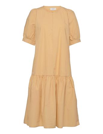 Cassa Dress Knälång Klänning Gul NORR