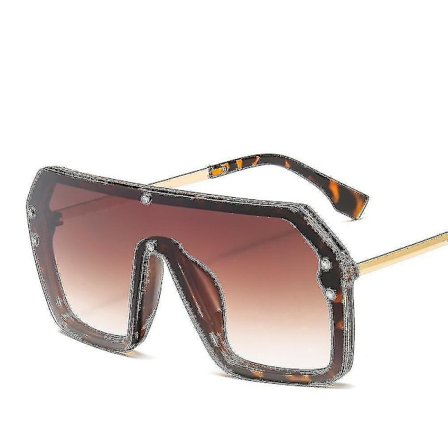 Solglasögon Trendiga F-bokstavs Solglasögon Enstycke Linser