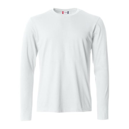 Clique Herr Basic Långärmad T-shirt S Vit