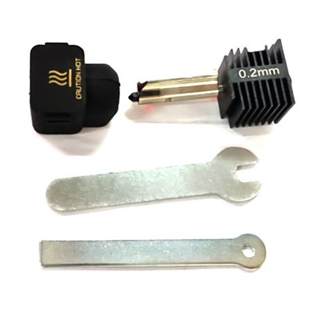 3D-skrivare Hotend Kit Härdat Stål Munstycke Hot end Kit 0.2/0.4/0.6mm Munstycken för Bambu Lab A1 Mini