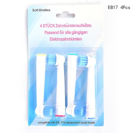 Lämplig för Braun Oral B Elektriskt Roterande Tandborsthuvud Ersatt 4 st/förpackning[YJD]