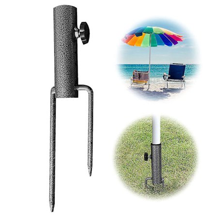 Jordspyd til parasol, strandsandanker, parasolspyd, jernparasolfod, parasoltilbehør
