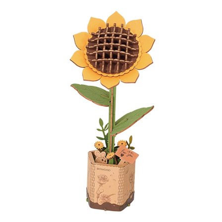 Blomsterbukett Byggset Mini Byggstenar Blomsterbukett Byggset Mini Konstgjorda Blommor Byggklossar, Solros sunflower
