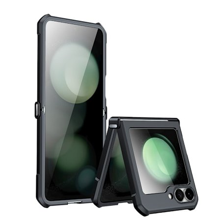 Samsung Z Flip5 puhelinkotelo, turvatyyny suojakotelo, musta