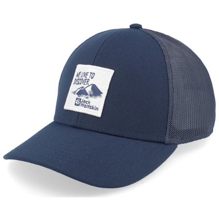 Jack Wolfskin - Ble trucker Czapka Z Daszkiem - Brand Cap Night Blue Trucker @ Hatstore