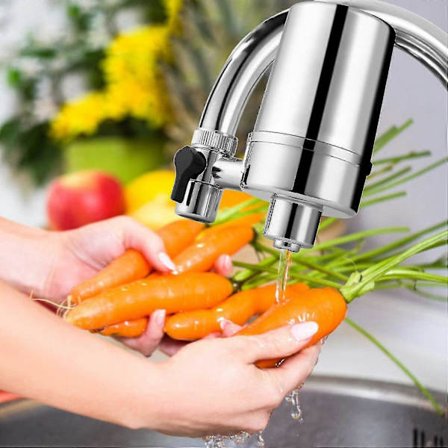 Vannfilter for kran, slitesterkt vannfiltreringssystem for kjøkkenkran, enkel installasjon - passer alle standarder