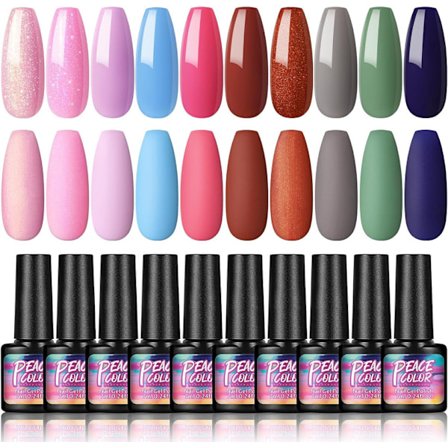 Gellack, Semipermanent Nagelfärg för Naglar