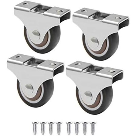 Möbelhjul Små 25mm Fast Hjul Riktning Rörliga Hjul Rörliga Hjul