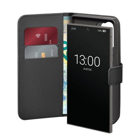 Puro Booklet-etui med flip og pung til Samsung Galaxy S25 Ultra - Sort