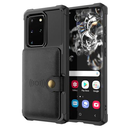 Samsung Galaxy S20 Plus - Tehokas kansi korttitelineellä Svart