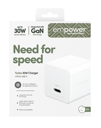 PanzerGlass EMPOWER TURBO 30W C USB-C WHITE CHAR