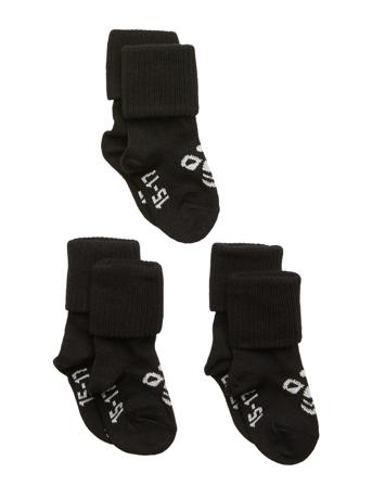 Sora 3-Pack Sock Sport Baby Socks Black Hummel