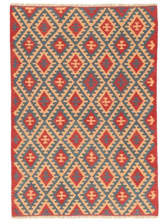 Kilim Qashqai Rug Hand Woven 172X246 Orange/Dark Red Persia