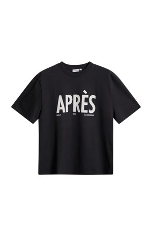 J.Lindeberg - Hale Seasonal Logo T-shirt - Svart - Man - S