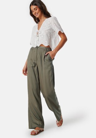 BUBBLEROOM Petula Cargo Pants Khaki green Klær