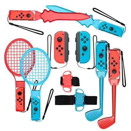 för Switch Games Armbandsracket Bowling Grip Sword 10 i 1 Family Gaming Kit