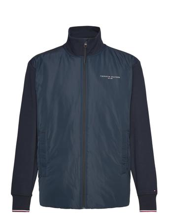 Bt-Tommy Logo Mix Media S Zip-B Navy Tommy Hilfiger