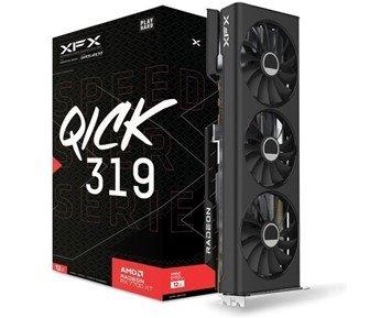 XFX-Radeon RX 7700 XT Speedster QICK 319 Black - B-vare-XFX Radeon RX 7700XT Speedster QICK 319 Black-Computer components-Grafikkort