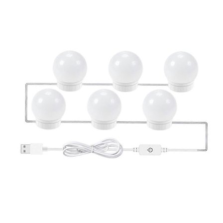 6/10/14 Lampor DIY Sminkspegellampor LED Toalettbordslampor [DB]