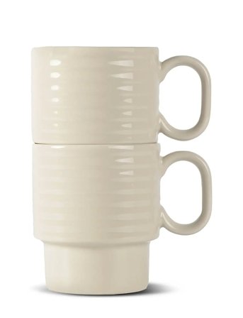 Sagaform Coffee & More Coffee Mug, 2-Pcs - Cream - ONE SIZE