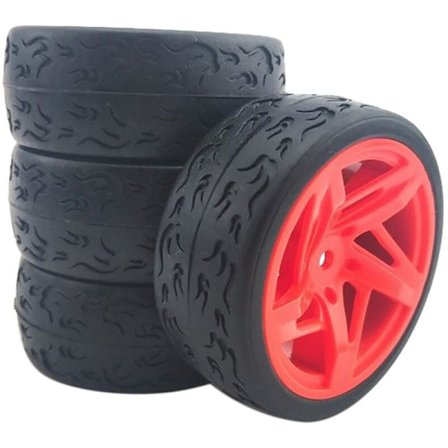 4 kpl RC 1/10 auton renkaat pyörän napa 12 mm 1:10 HSP RC On Road Rally auto tasainen kilpa-ajelu Drift kuorma-auto D