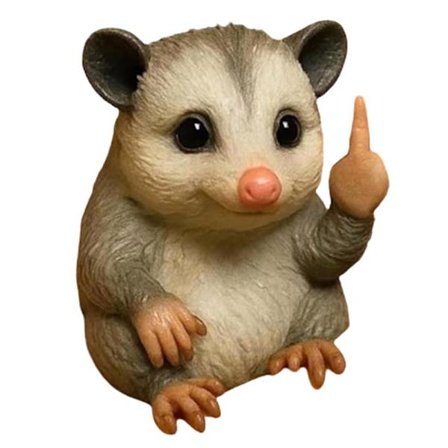 Sjov Dyrefigur med Langfinger - Mini Hund Kat Figur til Skrivebordet