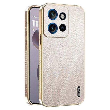 Kompatibel med Motorola Edge 50 Neo 5G/Moto S50 5G Deksel Elektroplettering Silke Tekstur PU + TPU Telefon Bakside C-lingling}