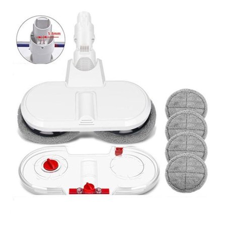 Moppedyse med vandtank til Xiaomi Dreame/Dyson - Dobbelt roterende moppehjul