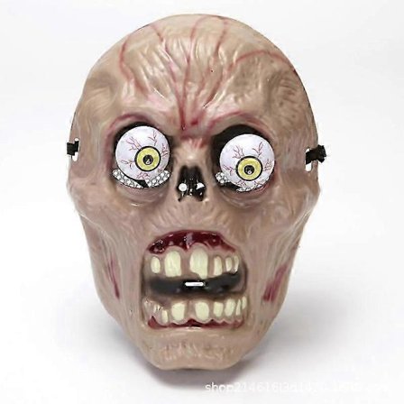 Halloween Zombie Maske for Voksne - 3D Maske | Pustende Skummel Halloween Maske for Fest | Spøkelse Skumle Halloween Masker for Voksne